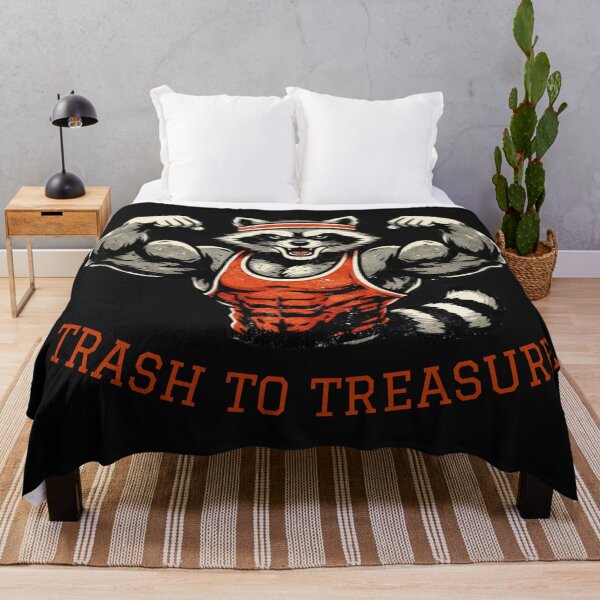 Item preview, Buff Raccoon "Trash To Treasure" - Funny Vintage Gym Mascot designed and sold by JakubDesigns89.