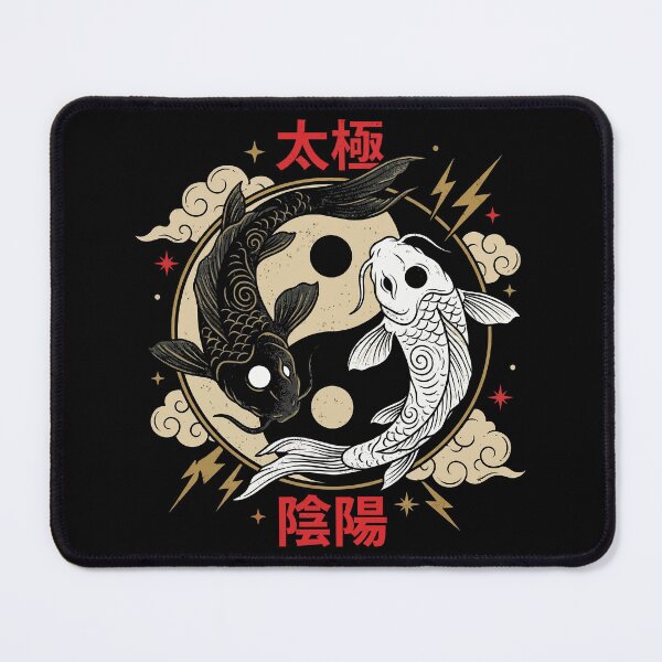 Item preview, Taiji Yin Yang Koi Fish Balance Japanese Art designed and sold by zzz888.