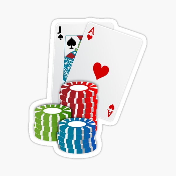 Blackjack art work design Sticker