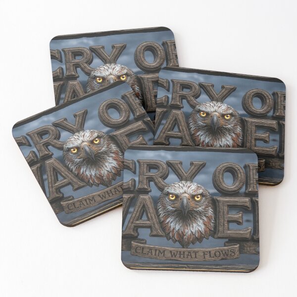 Item preview, African Fish Eagle Carved Wood  Claim What Flows designed and sold by SavannaStrikes.