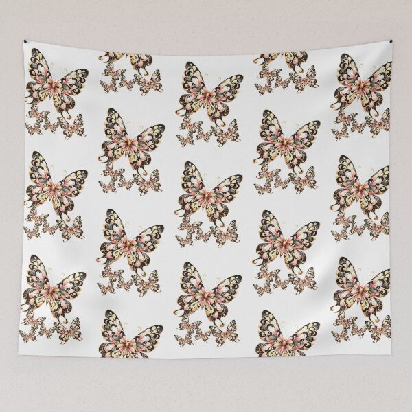 Item preview, pink and black fantasy butterflies designed and sold by LoneAngel.