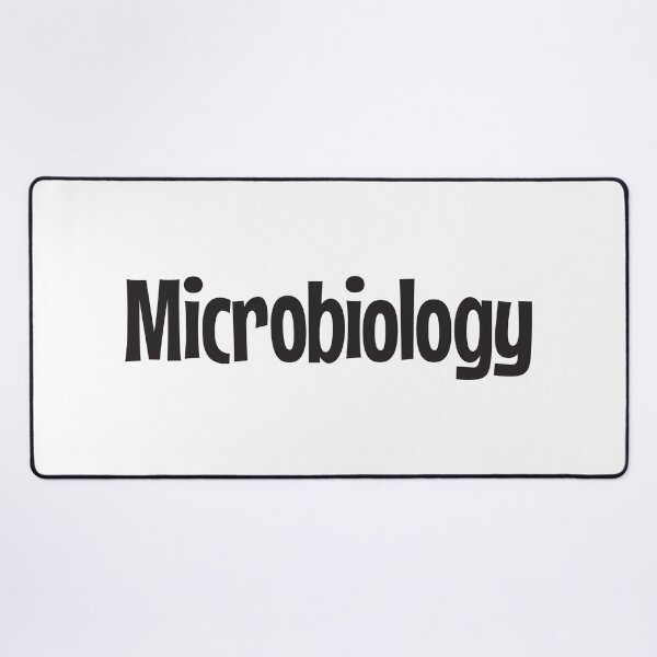Item preview, Microbiology in black text designed and sold by Think4Prints.