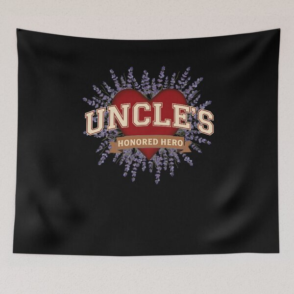 Item preview, Uncle's Honored Hero Veteran Lavender Heart designed and sold by SofenArt.