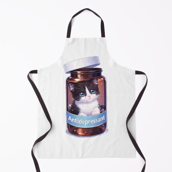 Item preview, Antidepressant Cat – Cute Anime Kitten in a Pill Bottle Illustration designed and sold by Pacika.