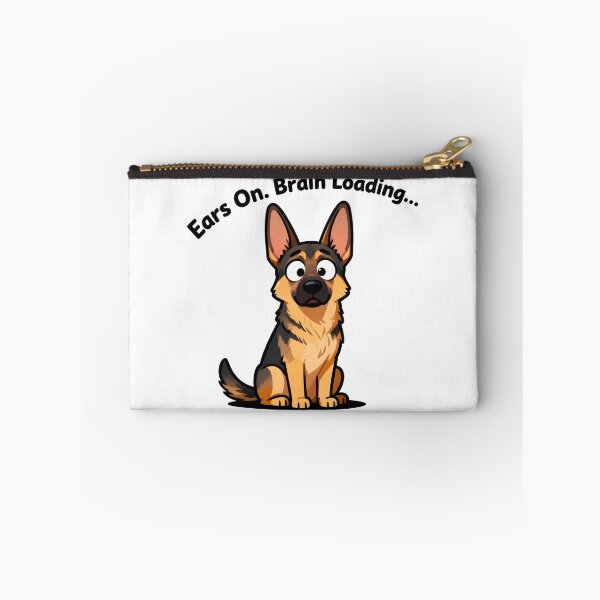 Item preview, Funny Kawaii German Shepherd Cartoon Dog Illustration designed and sold by Uglyandcute.