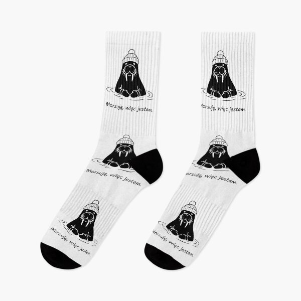 Item preview, Morsuję Więc Jestem | Funny Polish Walrus | Morsowanie |  Funny Ice Bath designed and sold by Anniko Art Studio.