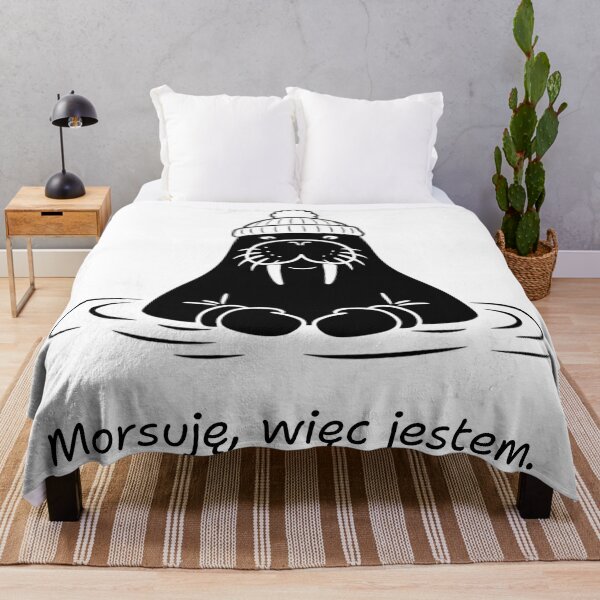 Item preview, Morsuję Więc Jestem | Funny Polish Walrus | Morsowanie |  Funny Ice Bath designed and sold by Anniko Art Studio.