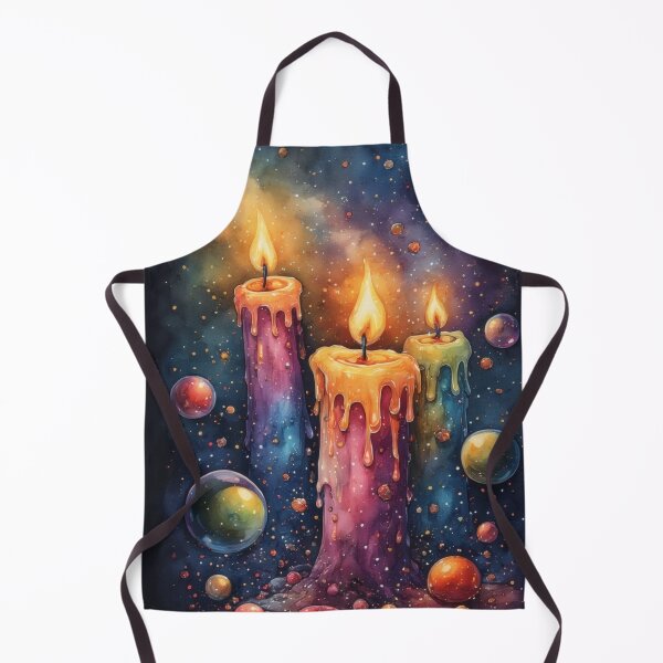 Item preview, Colorful candles in cosmic space designed and sold by Mianku | Für das Leben.