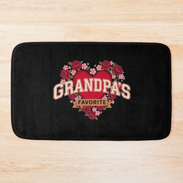 Item preview, Grandpa's Favorite Floral Heart Gift For Grandfather designed and sold by SofenArt.
