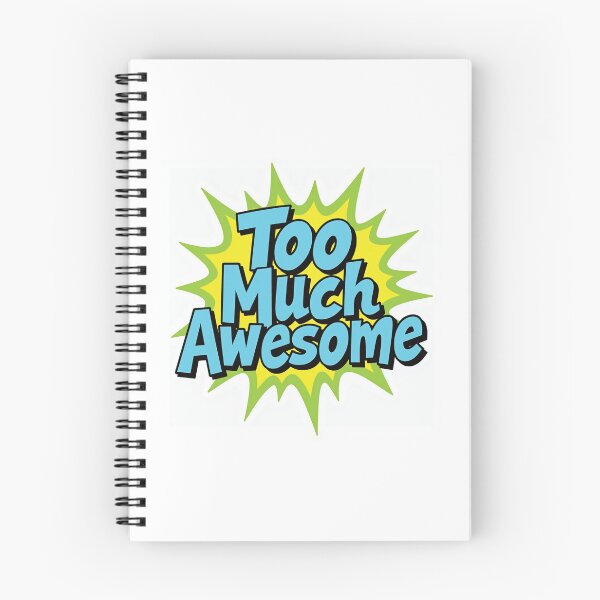 Item preview, Too Much Awesome – Fun Kids Comic Typography Design designed and sold by civotajim.