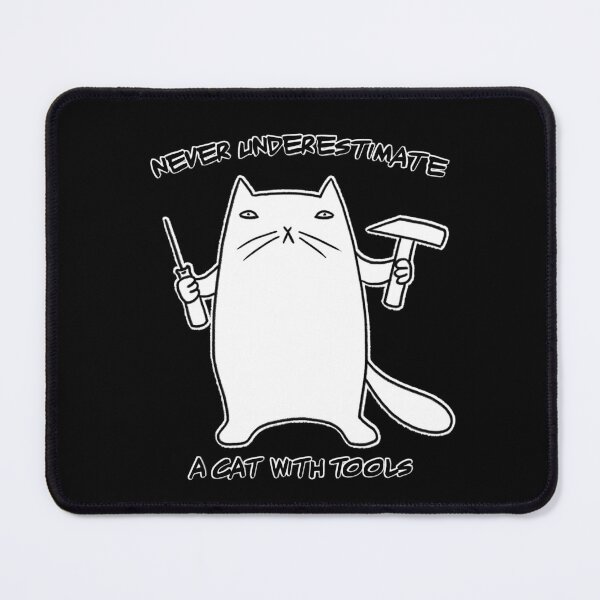 Item preview, Cat with a tools designed and sold by eri-morie.