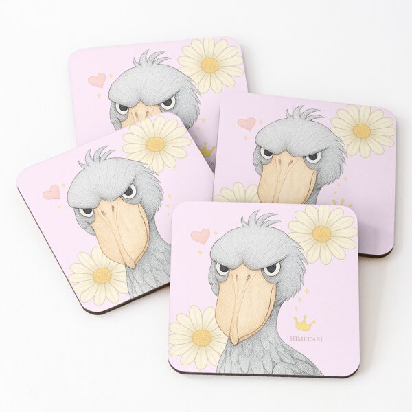 Item preview, Majestic Shoebill Close-Up - Solid pink designed and sold by HIMEKARI.