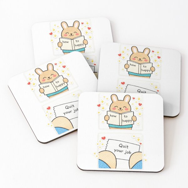 Item preview, How to Happy – Quit Your Job | Cute Puppy Embroidered Sticker designed and sold by Gurjeetpixelart.