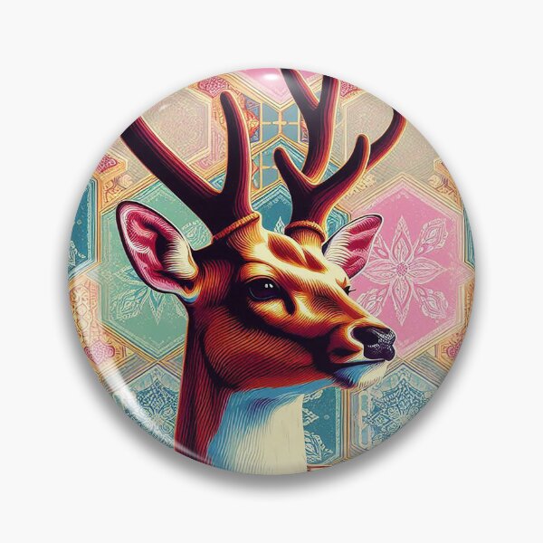 Item preview, Graceful Deer, Traditional Textiles  designed and sold by Vanich-Panich.
