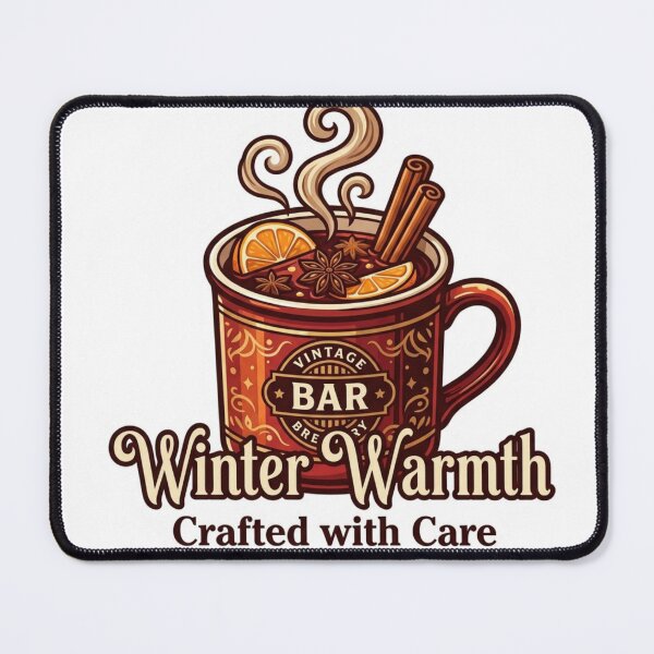 Item preview, Spiced Winter Warmer Hot Toddy Bar Art designed and sold by OneLineBar.