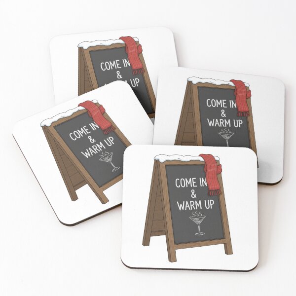 Item preview, Come In And Warm Up Winter Pub Sign designed and sold by OneLineBar.