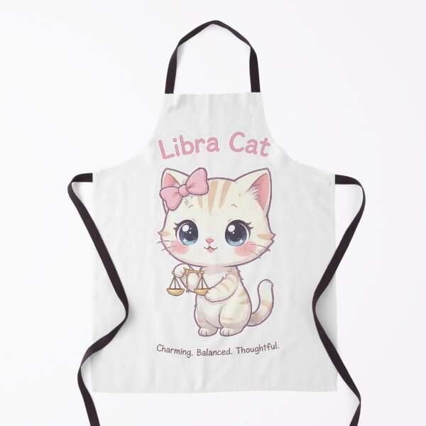 Item preview, Libra Cat – Charming & Balanced Zodiac Chibi Cat Sticker designed and sold by Purr-Vibes.