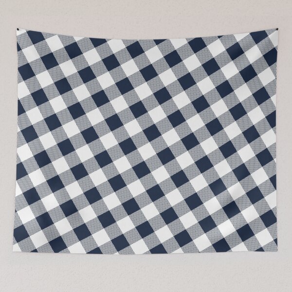 Item preview, White Black Scottish Gingham  - Abstract Geometric Shape Pattern - Anniversary Gifts For Her designed and sold by RoyalStarsPatts.