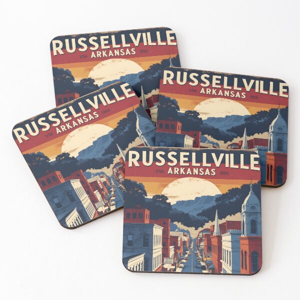 Item preview, Russellville Arkansas USA Vintage Travel Tourism designed and sold by TravelersGems.
