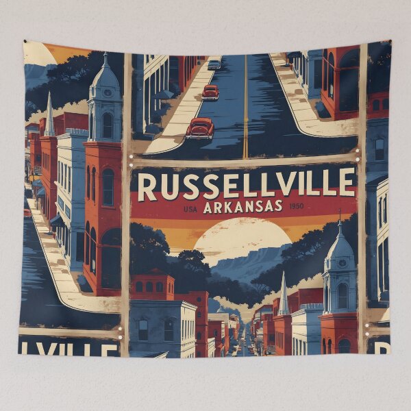 Item preview, Russellville Arkansas USA Vintage Travel Tourism designed and sold by TravelersGems.