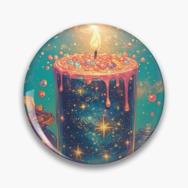 Item preview, Cosmic candle with floating spheres designed and sold by Mianku | Für das Leben.