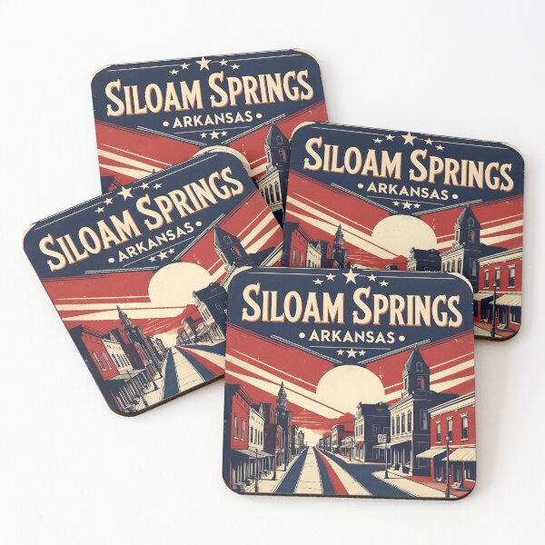 Item preview, Siloam Springs Arkansas USA Vintage Travel Tourism designed and sold by TravelersGems.