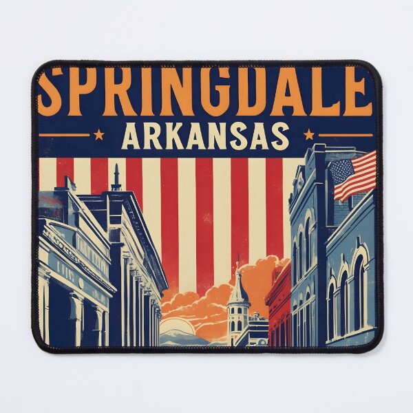 Item preview, Springdale Arkansas USA Vintage Travel Tourism designed and sold by TravelersGems.