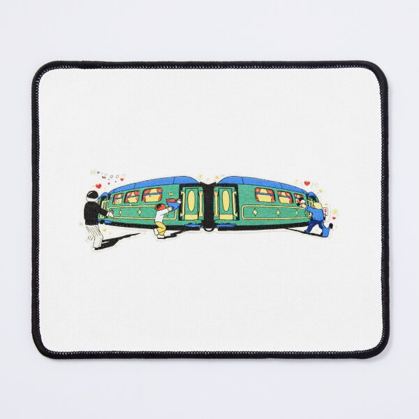 Item preview, Stop That Train – Cute Embroidered Train Sticker with Heartwarming Action designed and sold by Gurjeetpixelart.