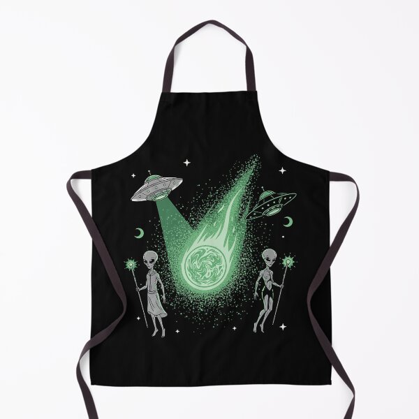 Item preview, Green Comet Alien Priests UFO Contact Retro Sci Fi designed and sold by zzz888.