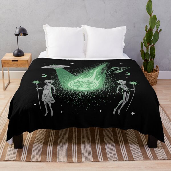 Item preview, Green Comet Alien Priests UFO Contact Retro Sci Fi designed and sold by zzz888.