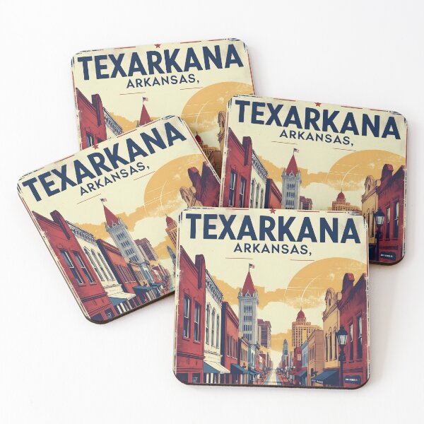 Item preview, Texarkana Arkansas USA Vintage Travel Tourism designed and sold by TravelersGems.