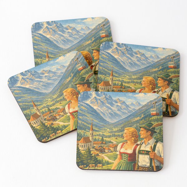 Item preview, Holidays in Tyrol, vintage advertising poster designed and sold by Mauswohn.