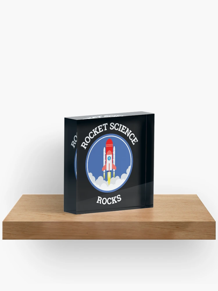 Thumbnail 2 von 5, Acrylblock, Rocket Science Rocks - Logo Design designt und verkauft von AndroidZ.