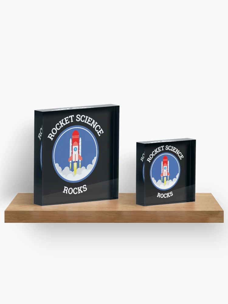 Thumbnail 3 von 5, Acrylblock, Rocket Science Rocks - Logo Design designt und verkauft von AndroidZ.