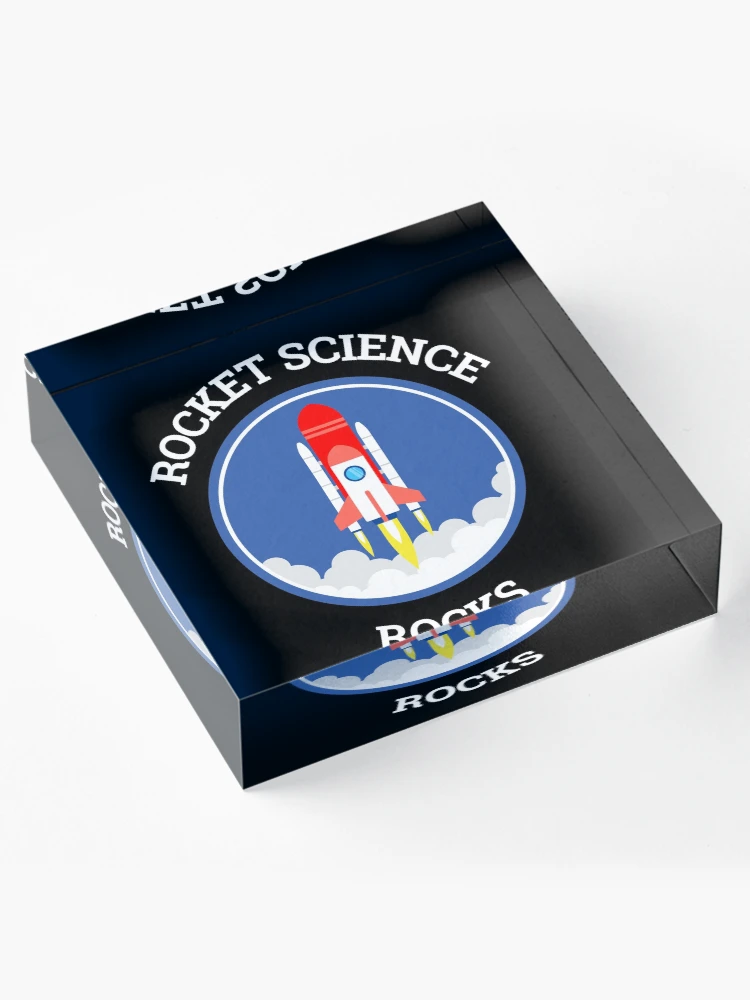 Thumbnail 4 von 5, Acrylblock, Rocket Science Rocks - Logo Design designt und verkauft von AndroidZ.