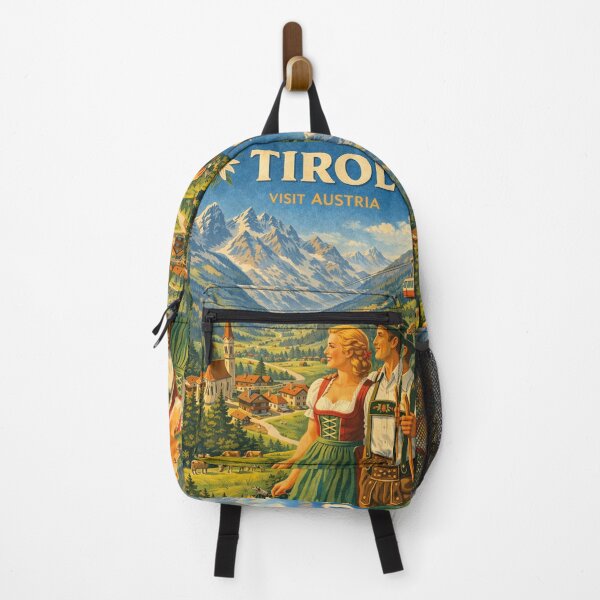 Item preview, Holidays in Tyrol, vintage advertising poster designed and sold by Mauswohn.