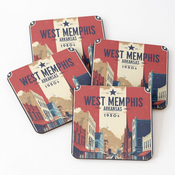 Item preview, West Memphis Arkansas USA Vintage Travel Tourism designed and sold by TravelersGems.