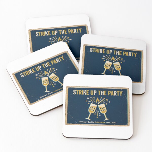 Item preview, Strike Up The Party Vintage Matchbox Art designed and sold by OneLineBar.