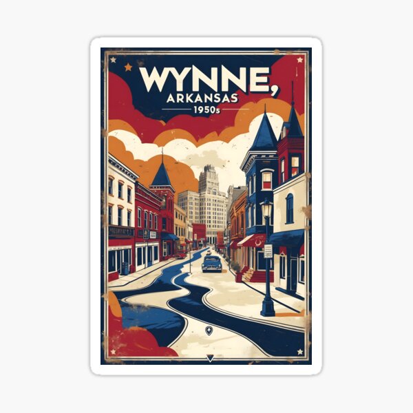 Item preview, Wynne Arkansas USA Vintage Travel Tourism designed and sold by TravelersGems.