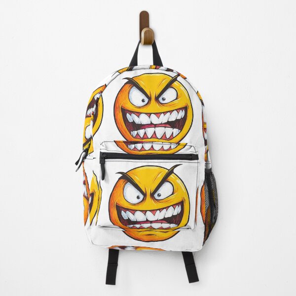 Item preview, Evil Grinning Emoji with Sharp Teeth - Horror Smiley Face Sticker Art designed and sold by DesignArtist.ia.