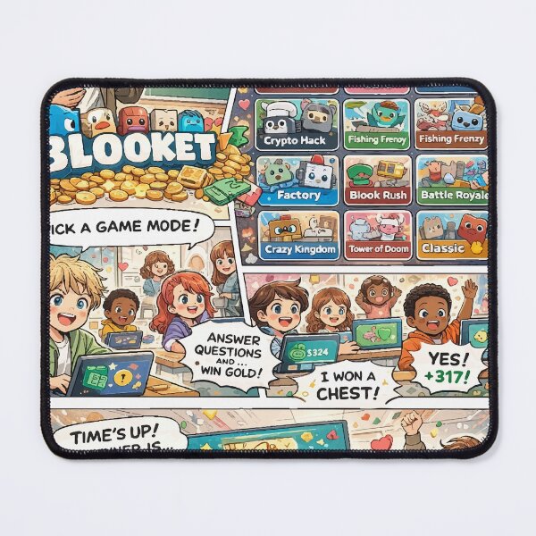 Item preview, Learning Is a Game – Fun Classroom Comic About Blooket designed and sold by Mirosi-S.