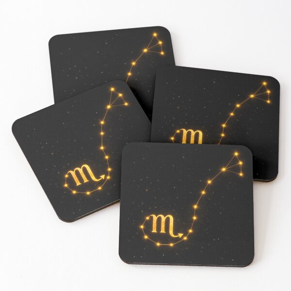 Item preview, Scorpio Constellation Sigil – Golden Zodiac Symbol in Cosmic Starfield designed and sold by SkywardCreatcns.