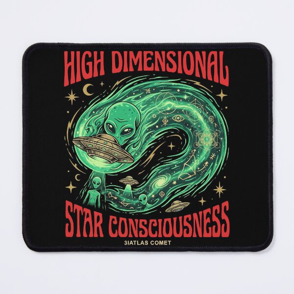 Item preview, High Dimensional Star Consciousness Retro Alien Psychedelic designed and sold by zzz888.