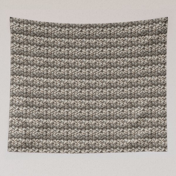 Item preview, Knitted Wool Texture – Cozy Neutral Knit Fabric Pattern designed and sold by NewArt33.