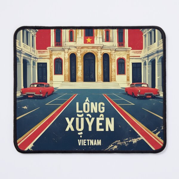 Item preview, Long Xuyen Vietnam 1950s Retro Poster Tourism designed and sold by TravelersGems.