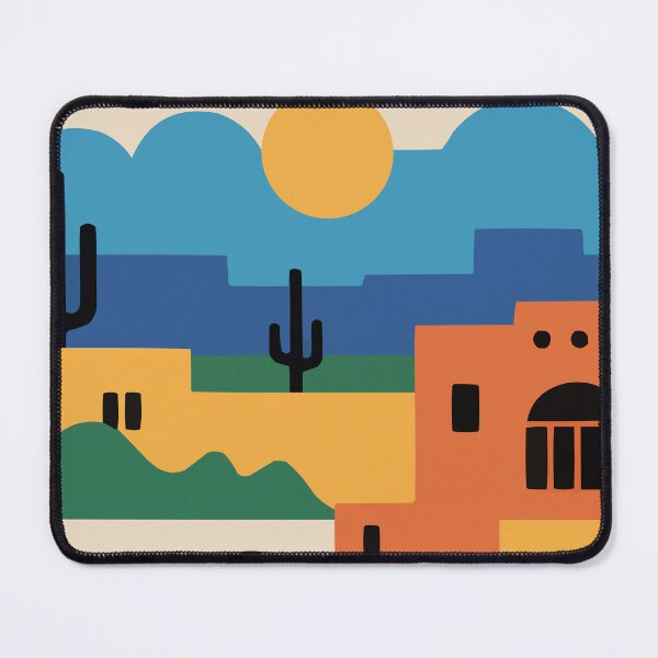 Item preview, SANTA FE TRAVEL ART – Modern Desert Art Illustration designed and sold by MarkedArtPrints.
