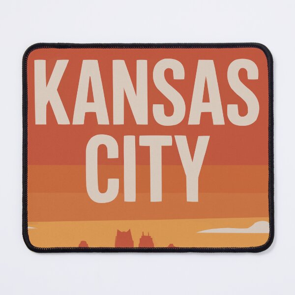 Item preview, KANSAS CITY TRAVEL ART – Modern Urban Skyline Illustration designed and sold by MarkedArtPrints.