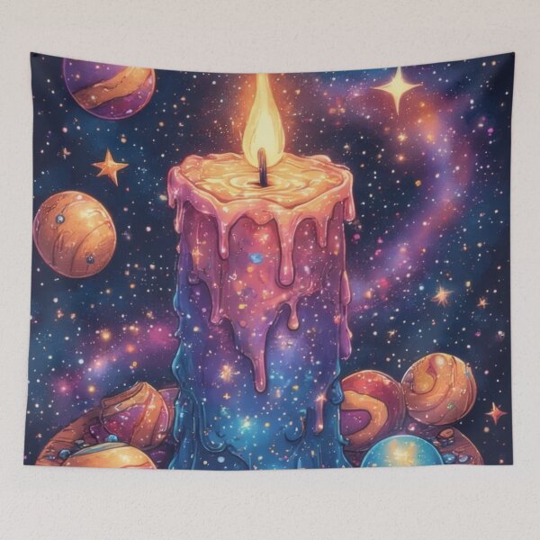 Item preview, Galactic candle and cosmic spheres designed and sold by Mianku | Für das Leben.