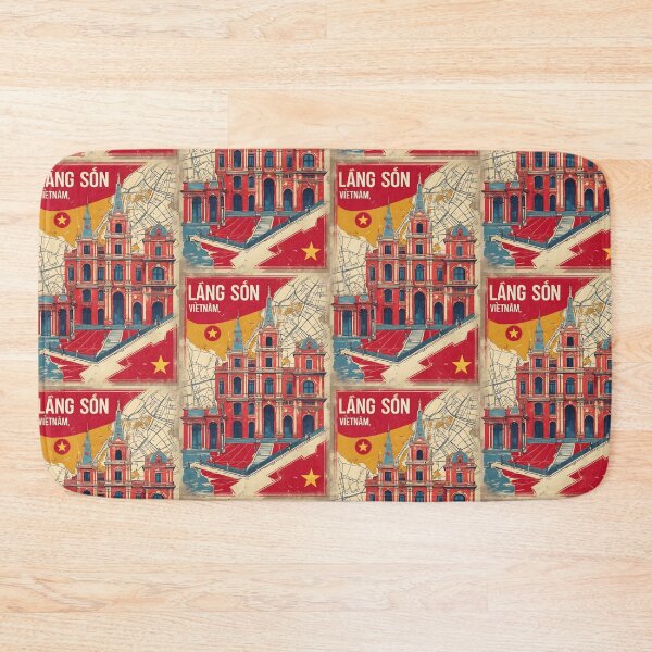 Item preview, Lang Son Vietnam 1950s Retro Poster Tourism designed and sold by TravelersGems.