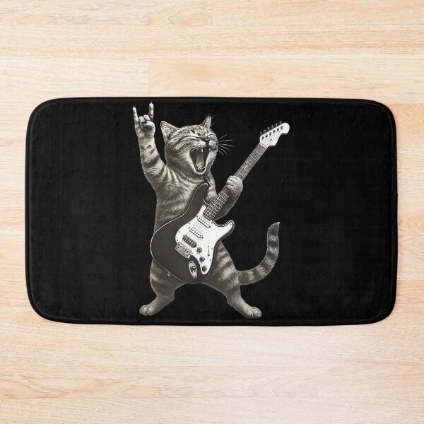 Item preview, Funny Cat Playing Guitar Rock and Roll Gifts Men Women Kids designed and sold by Alluka Brand.